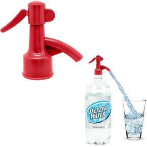 fizz saver soda bottle dispenser for seltzer and club soda (black)
