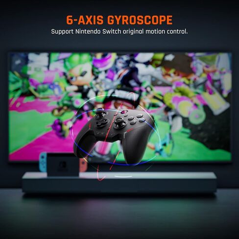 PC Gaming Controller, Wireless Controller with Custom Button, 6-Axis Gyro, Dual Shock, Macro, Turbo, Bluetooth Game Controller for Windows 10/Android/iOS/PC in Saudi Arabia