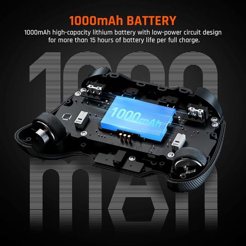 PC Gaming Controller, Wireless Controller with Custom Button, 6-Axis Gyro, Dual Shock, Macro, Turbo, Bluetooth Game Controller for Windows 10/Android/iOS/PC in Saudi Arabia