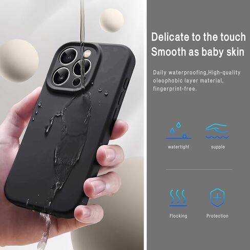 حافظة SUW متوافقة مع iPhone 16 Pro، [متوافقة مع MagSafe] حافظة سيليكون مقاس 6.3 بوصة مع [واقي شاشة] [حماية كاملة للكاميرا]، بطانة داخلية ناعمة من الألياف الدقيقة المضادة للخدش، أخضر منتصف الليل in Kuwait