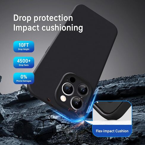 حافظة SUW متوافقة مع iPhone 16 Pro، [متوافقة مع MagSafe] حافظة سيليكون مقاس 6.3 بوصة مع [واقي شاشة] [حماية كاملة للكاميرا]، بطانة داخلية ناعمة من الألياف الدقيقة المضادة للخدش، أخضر منتصف الليل in Kuwait