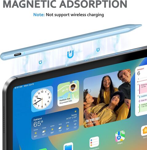 DRYMOKINI Stylus Pen, Active Stylus Pen Touch Screens Compatible for Android and iOS Tablet/Phones, Rechargeable Universal Stylus Pencil Compatible for A-pple/i-Pad/Phone Tablet, BabyPink in Saudi Arabia
