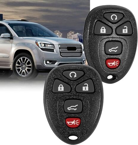 Key Fob, Keyless Entry Remote Start Control Replacement Fits for GMC Acadia 2007-2016 Yukon XL/Chevy Suburban Tahoe Traverse/Cadillac Escalade SRX/Buick Enclave FCC ID: OUC60270, OUC60221, 15913415 in Kuwait