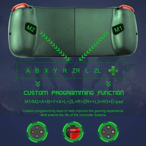 Megadream Mobile Game Controller Gamepad for iPhone iOS Android PC: Works with iPhone 17/16/15/14/13/12/11, iPad, Samsung Galaxy, TCL, Tablet, Call of Duty, Diablo Immortal - Directly Play (Black) in Saudi Arabia