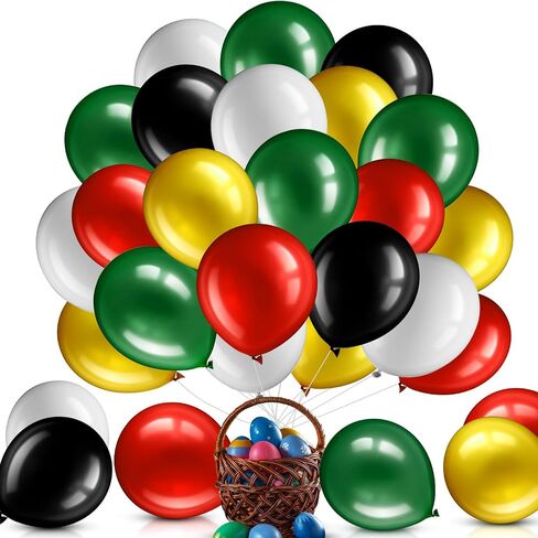 60 Pieces 12 Inch Orange Light Blue Fruit Green Latex Balloons with Confetti Balloon?Dinosaur Balloons and Ribbon for Jungle Jurassic Birthday Party Decorations Supplies in Kuwait