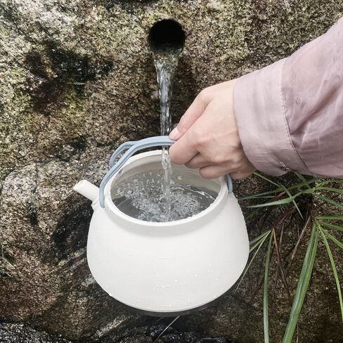 Portable Collapsible Camping Kettle, Coffee Pot for Hiking, Travel and Outdoors, 1.5L in Kuwait