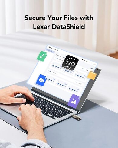محرك أقراص Lexar D40E سعة 256 جيجابايت ثنائي USB 3.2 Gen 1 Type-C™، محرك أقراص فلاش USB-C ذو تصميم دوار ذو تصميم دوار (LJDD40E256G-BNSNG) in Kuwait