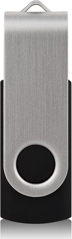 Aiibe 5 Pack 64GB USB Flash Drive 64 GB Flash Drives Thumb Drive Swivel USB Stick USB 2.0 Pen Drive (64G, 5 Mixed Colors: Black Red Yellow White Purple) in Kuwait