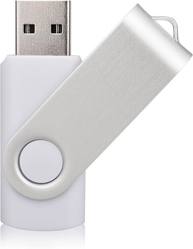 Aiibe 5 Pack 64GB USB Flash Drive 64 GB Flash Drives Thumb Drive Swivel USB Stick USB 2.0 Pen Drive (64G, 5 Mixed Colors: Black Red Yellow White Purple) in Kuwait