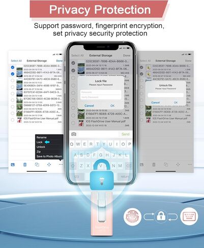 256GB USB Flash Drive for Phone and Pad, Photo Stick High Speed External USB Thumb Drives Photo Storage Memory Stick for Save More Photos and Videos (Blue, 256GB) in Saudi Arabia