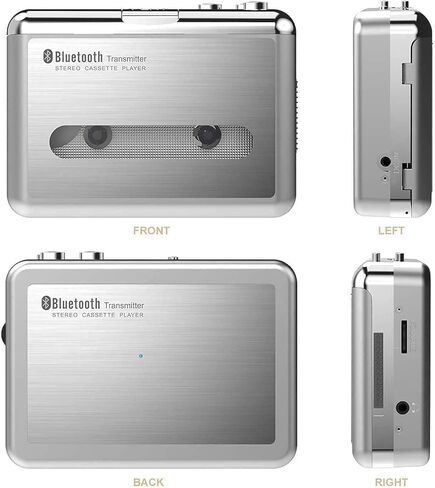مشغل كاسيت بلوتوث، جهاز Walkman صغير الحجم محمول للموسيقى الصوتية، مخرج بلوتوث لاسلكي إلى سماعة الرأس/مكبر الصوت، مشغل شريط الجيب للترفيه، الرياضات الترفيهية، السفر in Kuwait