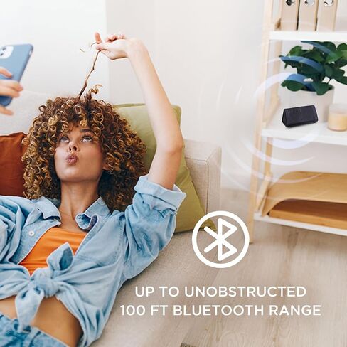 OontZ Angle 3 Bluetooth 5.4 Speaker, up to 100 ft Wireless Range, up to 24 Hrs Playtime, Portable Small Speaker for iPhone, Android Phones, Crystal Clear Sound, IPX5 Portable Bluetooth Speaker, Black in Saudi Arabia