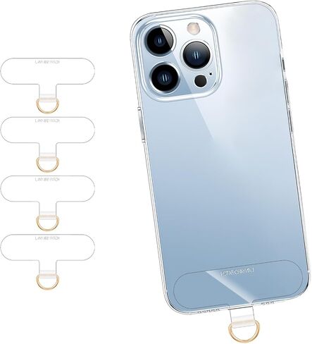 Cell Phone Lanyard Pads, Thinner Durable TPU Phone Patch Clear Universal Phone Tether Tab Without Adhesive (2*clear) in Saudi Arabia