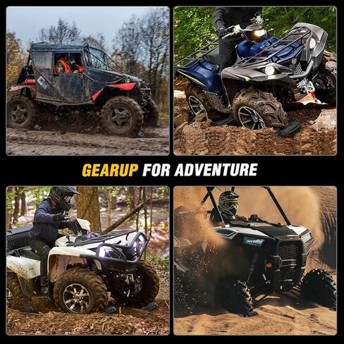 لوحات جر للطرق الوعرة من Nilight Recovery مع قاعدة رفع جاك وحصائر سلم إطارات الطوارئ لسيارات الدفع الرباعي 4X4 والثلج الرملي الطيني مع طقم تثبيت قطعتين وحقيبة حمل ومقودين (أزرق) in Kuwait