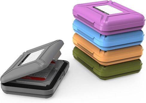 ORICO Hard Drive Case for 3.5 Inch HDD/SSD 5 Packs Portable Hard Drive Carrying Protective Storage Box Anti-Static and Shockproof -PHX5S in Saudi Arabia