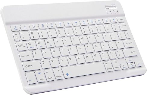 Ultra-Slim Bluetooth Keyboard Portable Mini Wireless Keyboard Rechargeable for Apple iPad iPhone Samsung Tablet Phone Smartphone iPadOS iOS Android (10 inch Pink) in Saudi Arabia