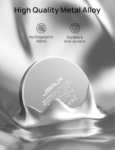 JSAUX Charger for iPhone 17 Magsafe Wireless Charging, Compatible with iPhone 17 Air Pro Max/16/15/14/13/12 Series, Magnetic Mag Safe Charging Pad, Aluminum Alloy, USB & USB C Dual Ports - Blue in Kuwait