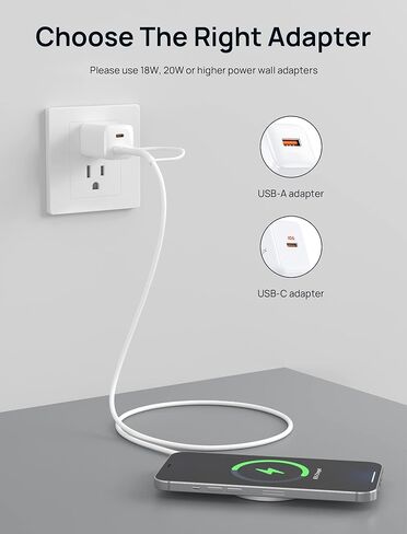 JSAUX Charger for iPhone 17 Magsafe Wireless Charging, Compatible with iPhone 17 Air Pro Max/16/15/14/13/12 Series, Magnetic Mag Safe Charging Pad, Aluminum Alloy, USB & USB C Dual Ports - Blue in Kuwait