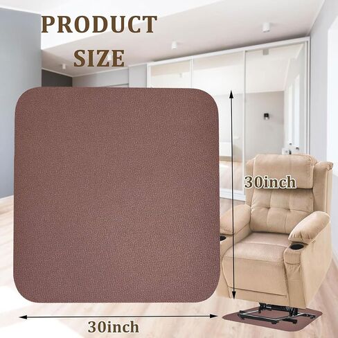 Recliner Pads for Hardwood Floors, Under Recliner Floor Protectors Furniture Pads to Keep Furniture from Sliding, Swivel Chairs Recliner mats for Hardwood Floors Non Slip Recliner Grippers in Kuwait
