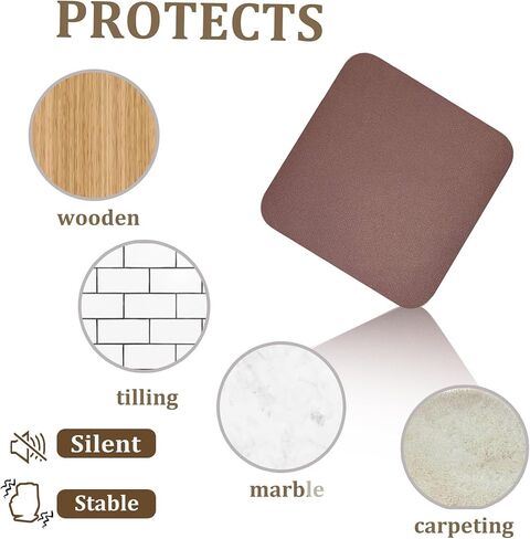 Recliner Pads for Hardwood Floors, Under Recliner Floor Protectors Furniture Pads to Keep Furniture from Sliding, Swivel Chairs Recliner mats for Hardwood Floors Non Slip Recliner Grippers in Kuwait