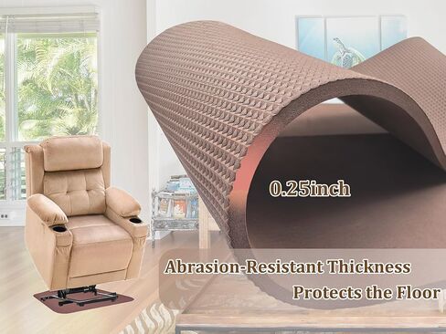 Recliner Pads for Hardwood Floors, Under Recliner Floor Protectors Furniture Pads to Keep Furniture from Sliding, Swivel Chairs Recliner mats for Hardwood Floors Non Slip Recliner Grippers in Kuwait