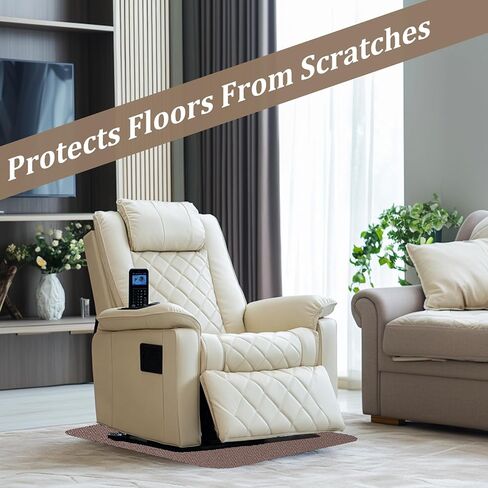 Recliner Pads for Hardwood Floors, Under Recliner Floor Protectors Furniture Pads to Keep Furniture from Sliding, Swivel Chairs Recliner mats for Hardwood Floors Non Slip Recliner Grippers in Kuwait