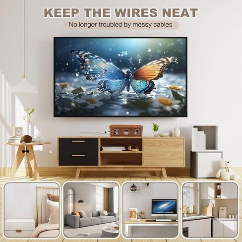 Cable Management Box, Floor Outlet Hider, Handwoven Imitation Rattan Cord Hider Organizer Box, Cable Hiding Box (Walnut, S) in Saudi Arabia
