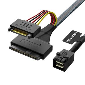 HD Mini-SAS(SFF-8643) to U.2 (SFF-8639) NVMe SSD Cable 2.6feet