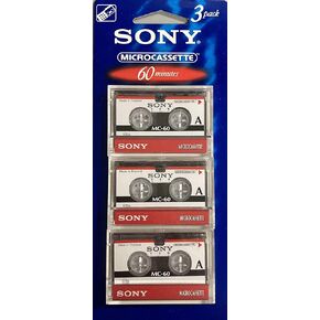 Sony 3MC-60B Microcassette - 3 Pack