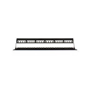 Panduit CP24WSBLY 24-Port Flat Patch Panel, Black