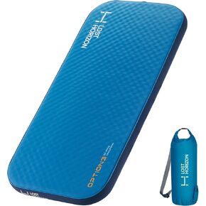 LOSTHORIZON Air & Foam Camping Mattress, Self-Inflating Sleeping Pad, 4.5" Thick, with Air Pump, Cot