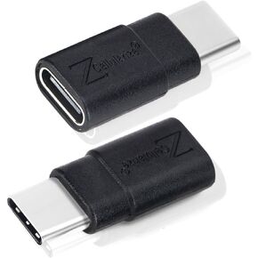 USB C Extender Adapter Straight (2 Pack) 40Gbps 240W Cable Extension Type-C Low Profile Male to Female Thunderbolt QC & Data Transfer for USB-C Devices