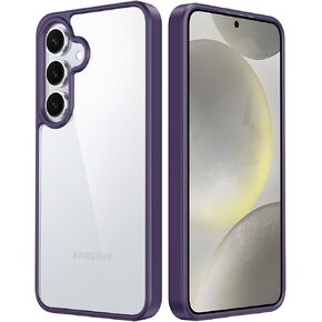 FNTCASE for Samsung Galaxy S24 Case: Anti Yellowing Clear Case | Military Grade Protection Slim Phone Cases | Shockproof Scratch-Resistant Transparent Cell Phone Cover - 6.2 inch (Clear)