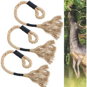 3 Pcs 30 inches Hemp Scrape Rope Deer Scent Rope Hangs Scrape Tassels Rope Hemp Scent Rope Deer Scrape Scent Rope Attractant Deer,Hunting Accessories for Deer Hunting