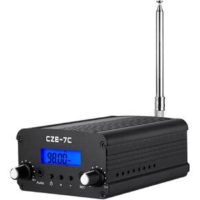 Long Range Stereo FM Transmitter Kit, FCC Certified Radio Broadcast Transmitter for Drive-in Church, Movies, Light Shows, Supermarkets, Schools, and More