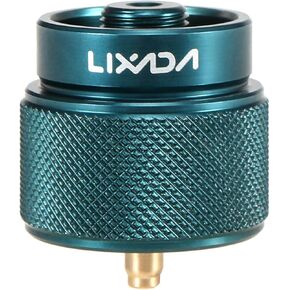 LIXADA Camping Stove Adapter 1L Outdoor Propane Small Tank Input EN417 Lindal Valve Output