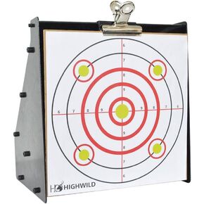Highwild Bullet Trap Box Rated for .22/.17 Caliber (Rimfire Only) - Air Rifle Pellet Gun Targets - Paper Shooting Training Target for Indoor Outdoor