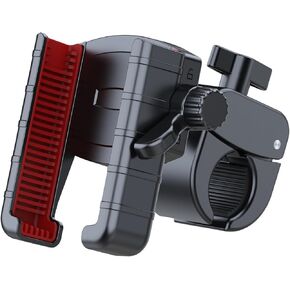 Motorcycle Phone Mount, Bike Phone Holder Handlebar Clamp for Mountain Bicycle, Scooter, ATV, Golf Cart Navigation Bracket, Compatible with iPhone Samsung Android Smartphone