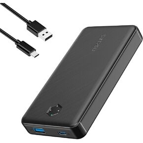 S01 Portable Charger, Power Bank, 10,000mAh Battery Pack with 20W Power Delivery and USB-C (in & Out) for iPhone 15/15 Plus/15 Pro/15 Pro Max, iPhone 14/13/12 Series, Samsung Galaxy (Black)