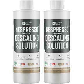 Essential Values Universal Descaling Solution for Keurig Breville Nespresso & Delonghi (4 Uses) | Coffee Machine Descaler Cleaner | Liquid To Descale Automatic Coffee Makers & Espresso Machines