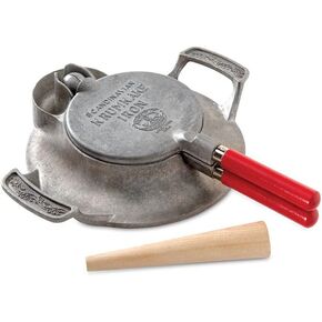 Nordic Ware Krumkake Iron, Silver