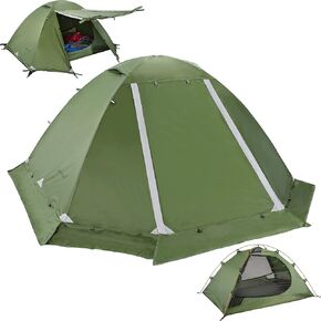 Clostnature Libra Lightweight Backpacking Tent - 1/2 Person 4 Season Ultralight Waterproof Camping Tent, Large Size Easy Setup Tent for Winter, Cold Weather, Family, Outdoor, Hiking and Mountaineering
