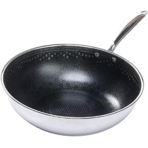 Black Cube CeramicQR Cookware Made in France Quick Release Wok, 11.75-Inch
