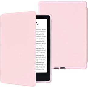 COO Case for Kindle Paperwhite 12th Gen, Slim Lightweight Cover, Pink | Compatible with 7" All-New Kindle Paperwhite 2024 & Colorsoft Signature Edition, TPU Leather Shell with Auto Sleep/Wake in Saudi Arabia
