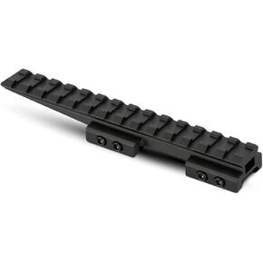Monstrum Shrapnel Offset Picatinny Riser Mount with Recoil Stop Base | 13 Slot 5 inch