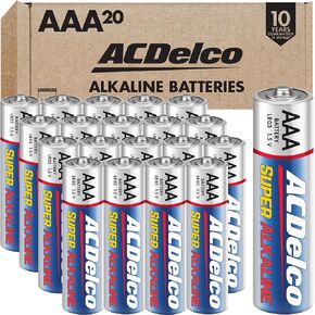 ACDelco 48-Count AAA Batteries, Maximum Power Super Alkaline Battery, 10-Year Shelf Life
