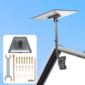 Starlink Gen 3 Mount, Starlink Pole Mount Starlink Gen 3 Pipe Adapter, Adjustable Stainless Steel Starlink Mounting Kit Wall Roof Mount for Star Link V3 Standard Dish Internet Kit Satellite