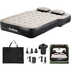SUV Air Mattress,10inch Car Air Mattress for SUV,Camping Car Bed Mattress with External Pump Pillows Carry Bag