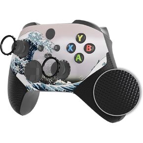 eXtremeRate ASR Version Redesigned Shell for Xbox Core Wireless Controller - Performance Rubberized Grip, Anti Sticks Rubbing Rings - Custom Faceplate for Xbox Series X & S Controller - Nebula Galaxy