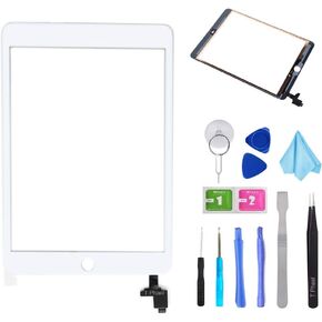 White Replacement 7.9" Touch Screen Digitizer Glass for IPAD Mini 3 3rd Genreation A1599 A1600 IC Connector Without Home Button Repair Kit